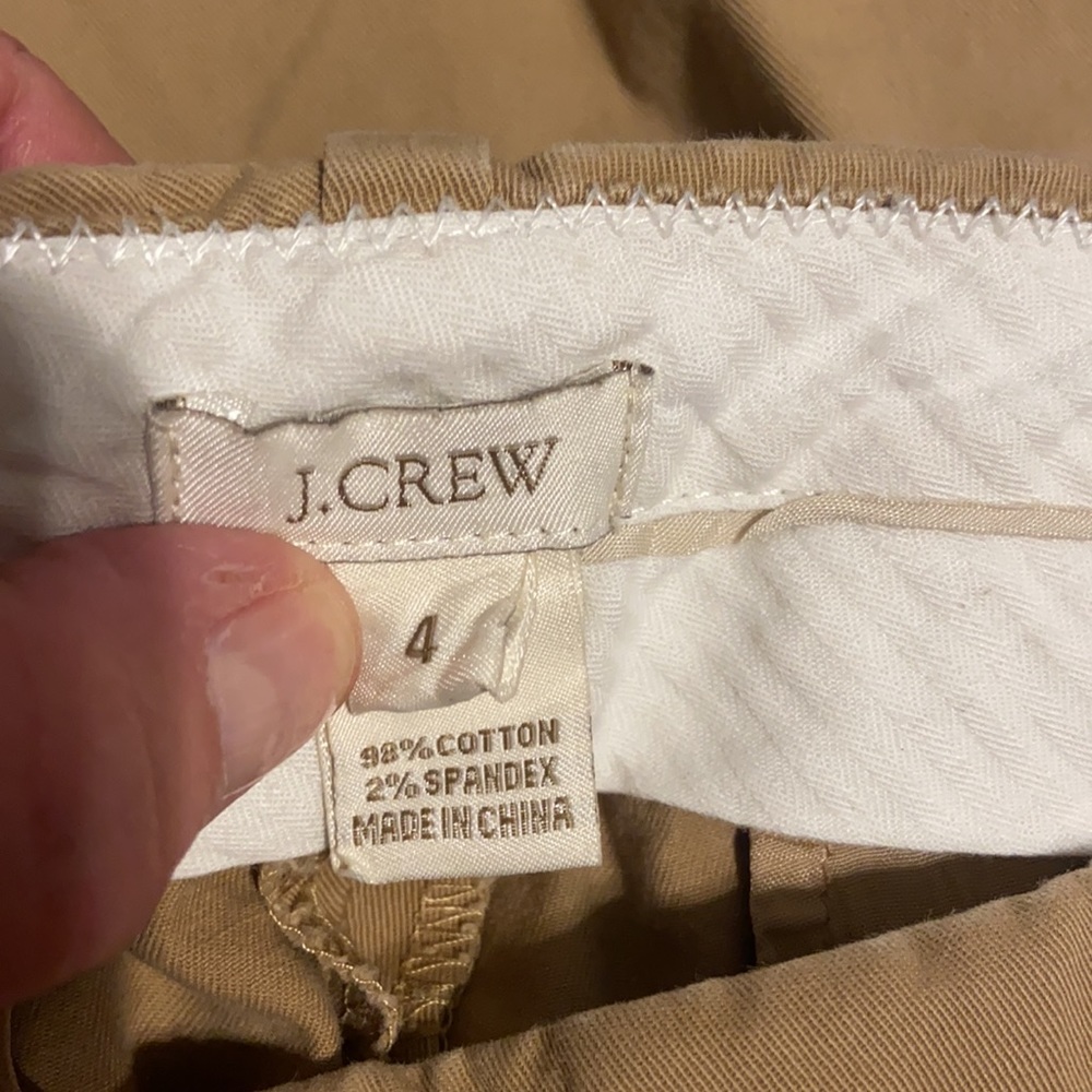 J.Crew khaki capri size 4 - Picture 2 of 2